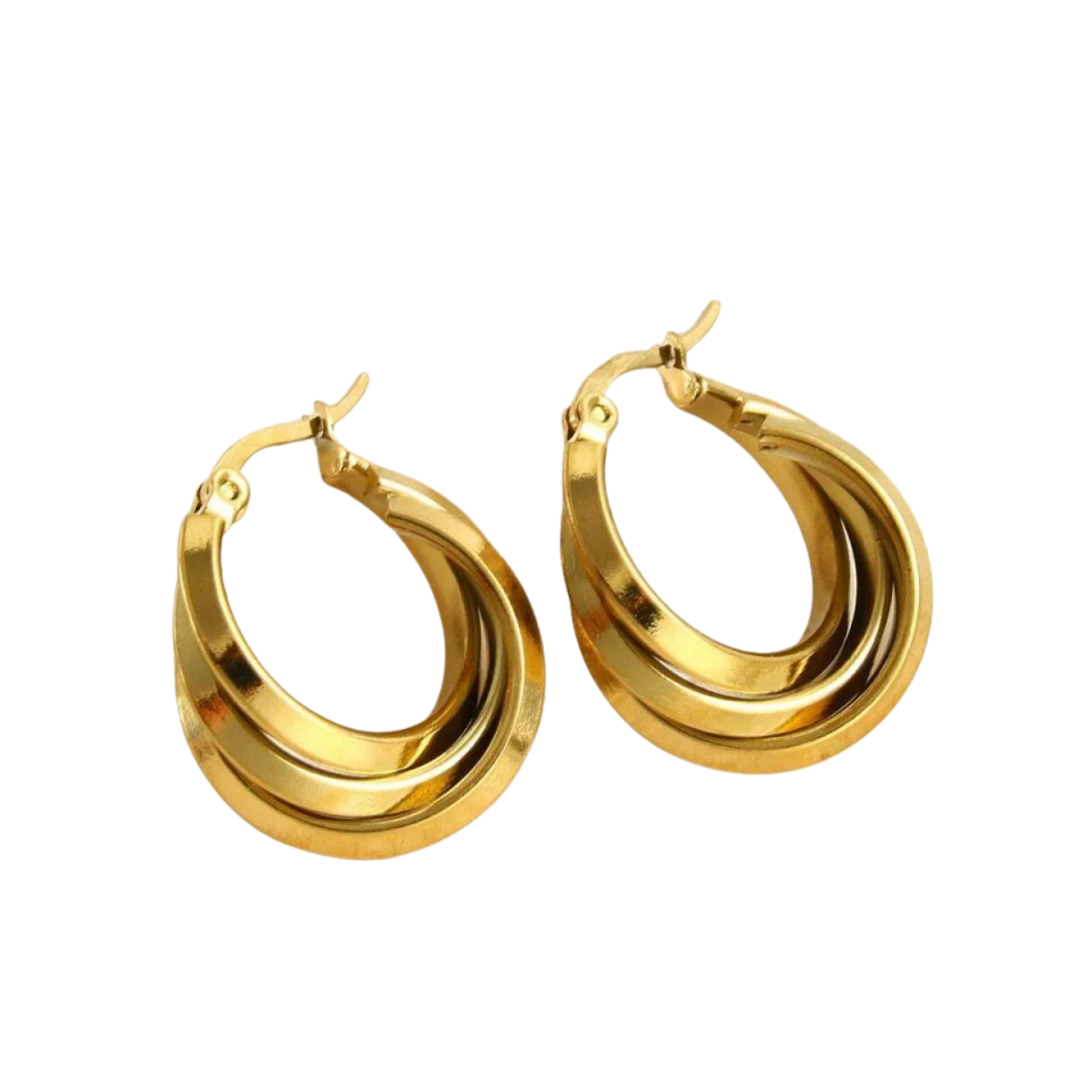 Gold Halka Küpe