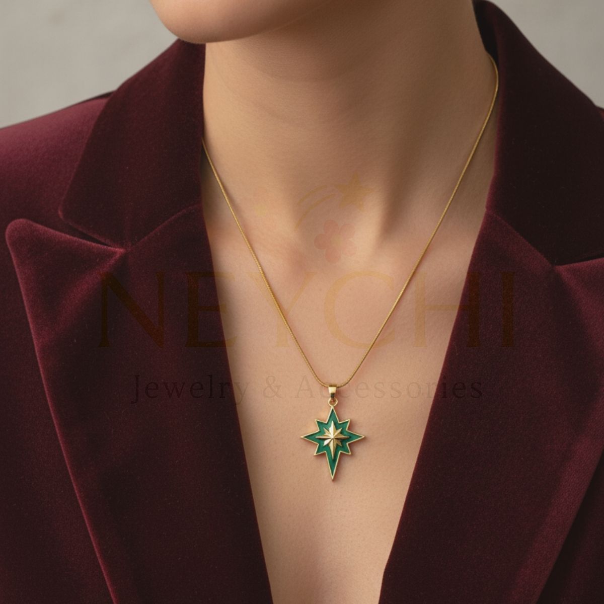 Yeşil Mineli Kuzey Yıldızı