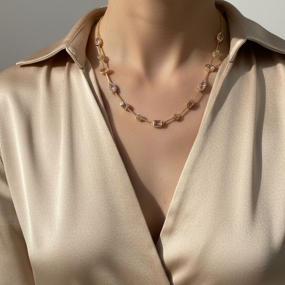 Rose Gold Zarafet Kolye